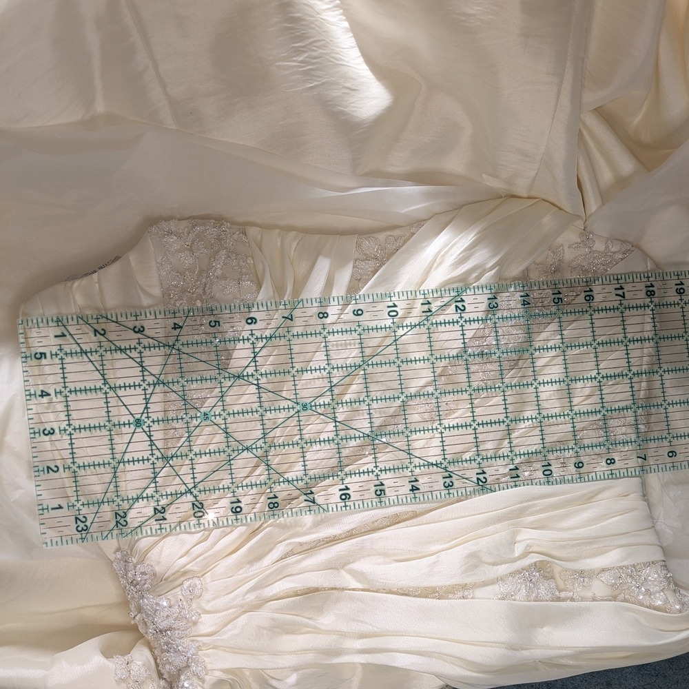NWOT Maggie Sottero Couture Corset Beaded Pleated Sweetheart Bridal Gown 14 - Picture 13 of 14